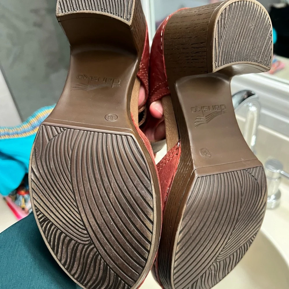 Dansko Tan Platform Shoes - Picture 3 of 3